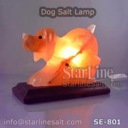 Dog salt lamp